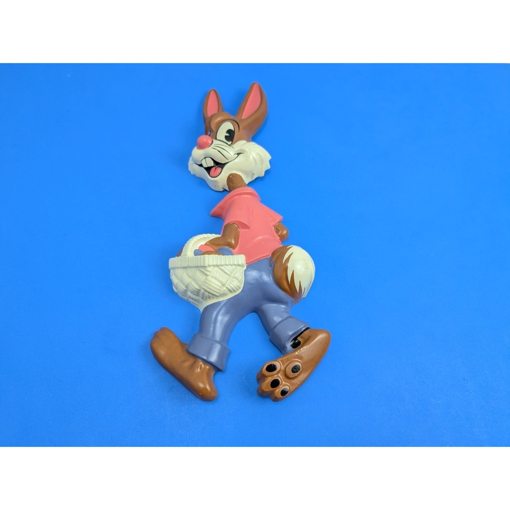 RARE Vtg German Disney Plastic Vacuum Mold Wall Hanger Brer Rabbit Easter Bunny